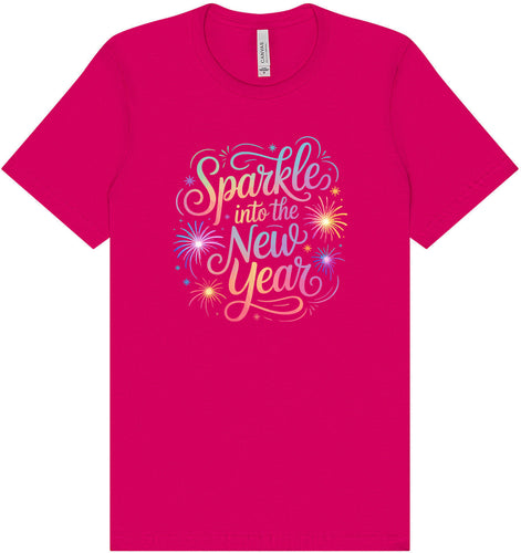 Sparkle into the New Year Adult Bella Canvas Shirt