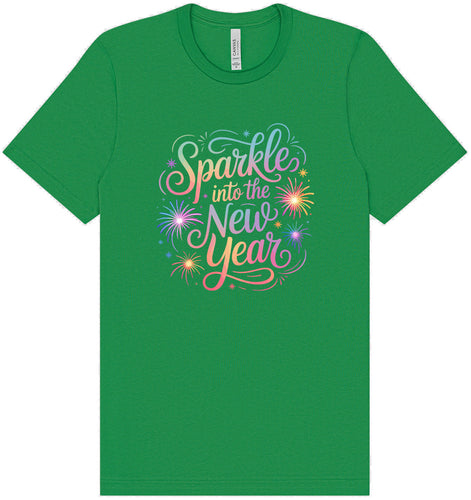 Sparkle into the New Year Adult Bella Canvas Shirt