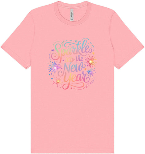 Sparkle into the New Year Adult Bella Canvas Shirt