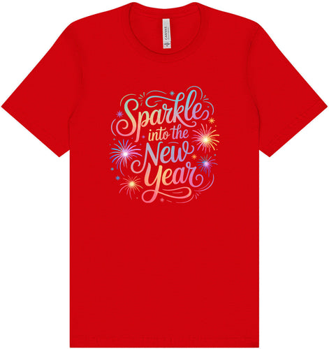 Sparkle into the New Year Adult Bella Canvas Shirt
