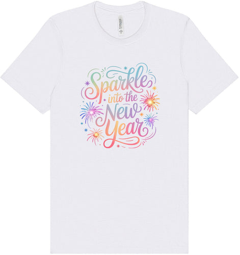 Sparkle into the New Year Adult Bella Canvas Shirt