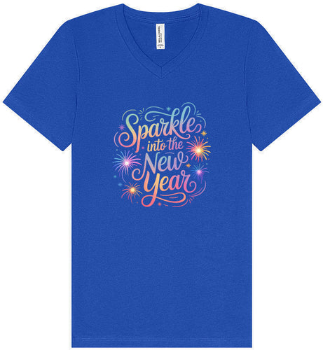 Sparkle into the New Year Unisex V-Neck Shirt