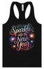 Sparkle into the New Year Women's Racerback Tank