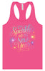 Sparkle into the New Year Women's Racerback Tank