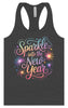 Sparkle into the New Year Women's Racerback Tank