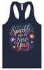 Sparkle into the New Year Women's Racerback Tank