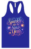 Sparkle into the New Year Women's Racerback Tank