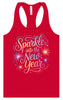 Sparkle into the New Year Women's Racerback Tank