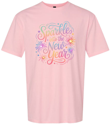 Sparkle into the New Year Adult Gildan Soft Shirt