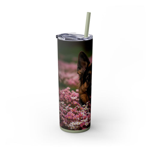 Skinny Tumbler with Straw – 20 oz Stainless Steel Cup