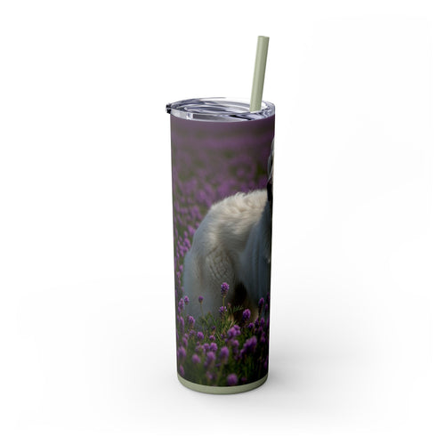 Skinny Tumbler with Straw – 20 oz Stainless Steel Cup