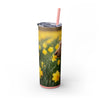 Skinny Tumbler with Straw – 20 oz Stainless Steel Cup