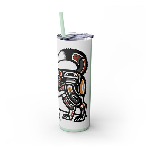Skinny Tumbler with Straw – 20 oz Stainless Steel Cup