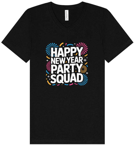 New Year Party Squad Unisex V-Neck Shirt