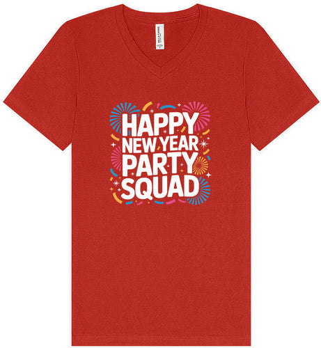 New Year Party Squad Unisex V-Neck Shirt