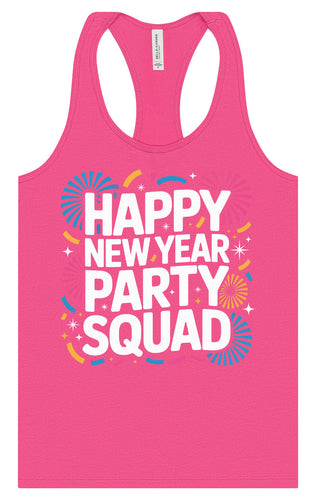 New Year Party Squad Women's Racerback Tank