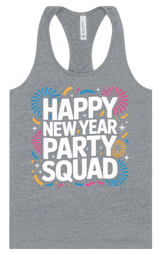New Year Party Squad Women's Racerback Tank
