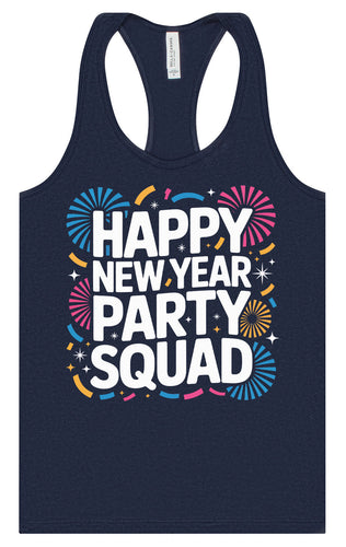 New Year Party Squad Women's Racerback Tank