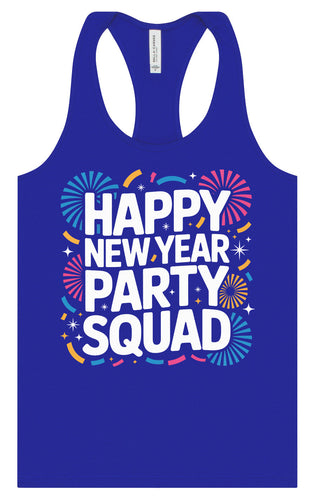 New Year Party Squad Women's Racerback Tank