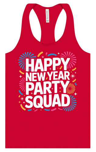New Year Party Squad Women's Racerback Tank