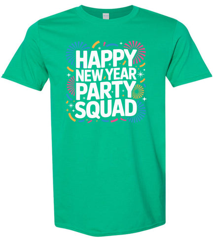 New Year Party Squad Adult Gildan Soft Shirt