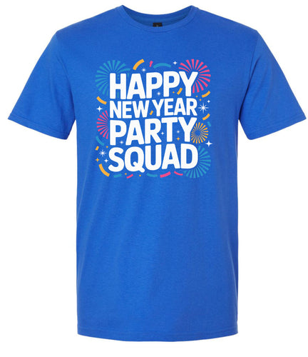 New Year Party Squad Adult Gildan Soft Shirt