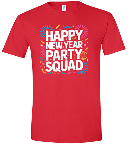 New Year Party Squad Adult Gildan Soft Shirt