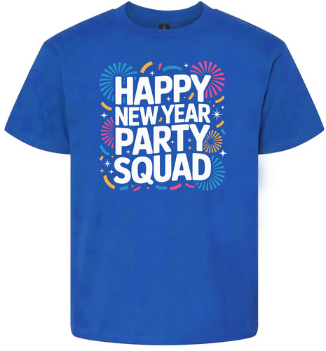 New Year Party Squad Children's Gildan Soft Shirt