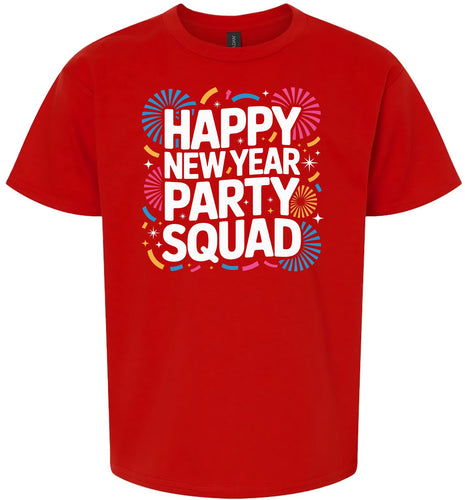 New Year Party Squad Children's Gildan Soft Shirt