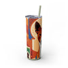 Skinny Tumbler with Straw – 20 oz Stainless Steel Cup