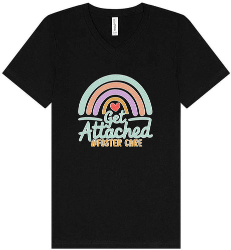 Get Attached Foster Care Unisex V-Neck Shirt
