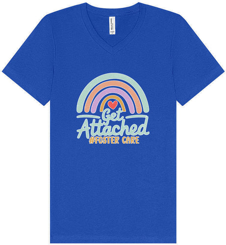 Get Attached Foster Care Unisex V-Neck Shirt