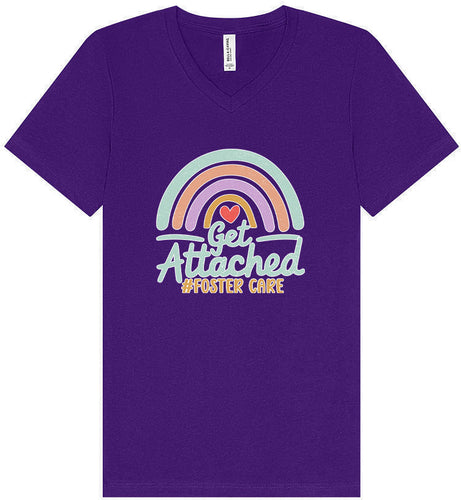 Get Attached Foster Care Unisex V-Neck Shirt