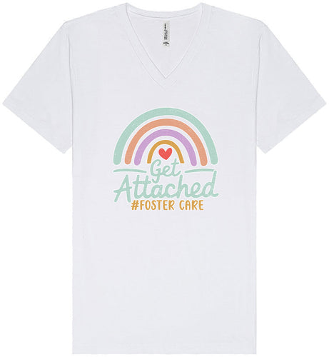 Get Attached Foster Care Unisex V-Neck Shirt
