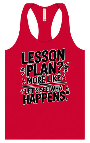 Lesson Plan - See What Happens Women's Racerback Tank