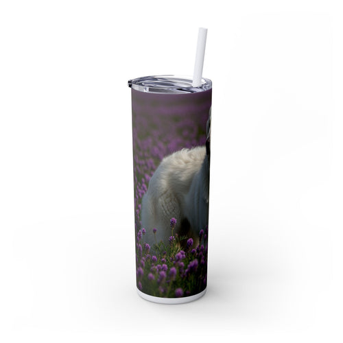 Skinny Tumbler with Straw – 20 oz Stainless Steel Cup