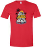 I Need Jesus and the Beach Adult Gildan Soft Shirt