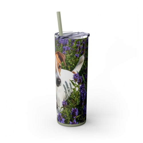 Skinny Tumbler with Straw – 20 oz Stainless Steel Cup