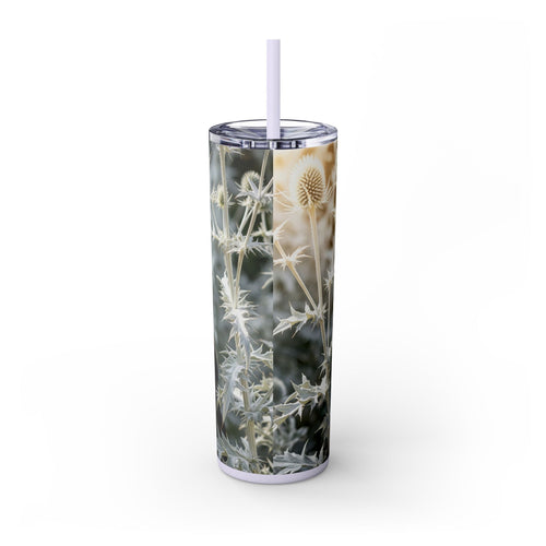 Skinny Tumbler with Straw – 20 oz Stainless Steel Cup