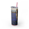 Skinny Tumbler with Straw – 20 oz Stainless Steel Cup