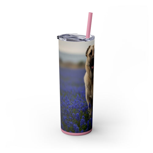 Skinny Tumbler with Straw – 20 oz Stainless Steel Cup