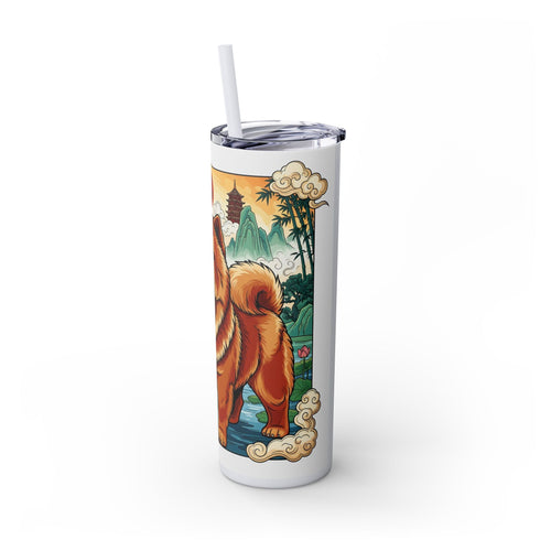 Skinny Tumbler with Straw – 20 oz Stainless Steel Cup