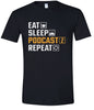 Eat. Sleep. Podcast. Repeat. Adult Gildan Soft Shirt