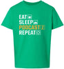 Eat. Sleep. Podcast. Repeat. Children's Gildan Soft Shirt