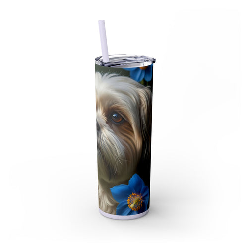 Skinny Tumbler with Straw – 20 oz Stainless Steel Cup