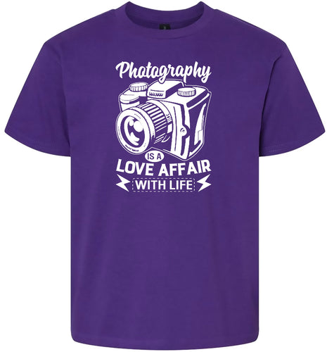 Photography Love Affair  Children's Gildan Soft Shirt