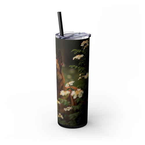 Skinny Tumbler with Straw – 20 oz Stainless Steel Cup