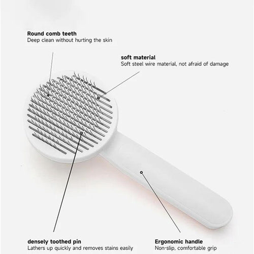 Self Cleaning Pet Grooming  Slicker Brush