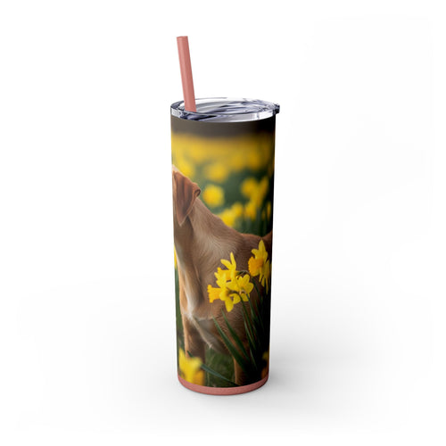 Skinny Tumbler with Straw – 20 oz Stainless Steel Cup