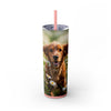 Skinny Tumbler with Straw – 20 oz Stainless Steel Cup